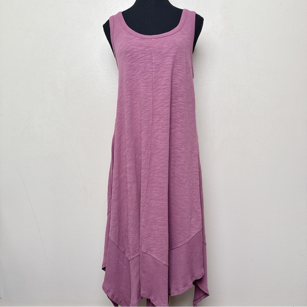 Mododoc Womens Small Sleeveless Tshirt Dress Midi Length